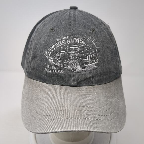 Boise Vintage Gems Baseball Cap Gray One Size Adjustable Port & Company - Picture 2 of 10